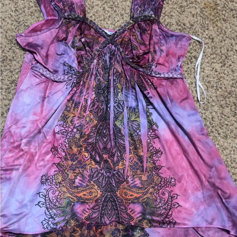 Unity World Wear Pink and Purple Dress